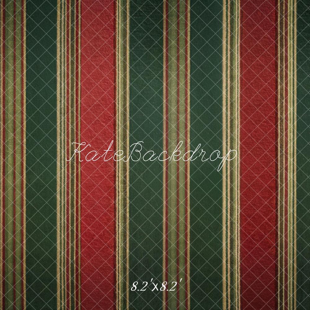 Kate Red Green Stripes Backdrop Designed by Kate Image - Image 5