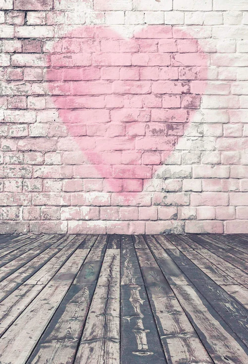 Kate Red Love heart Valentines Backdrop photos - Image 2
