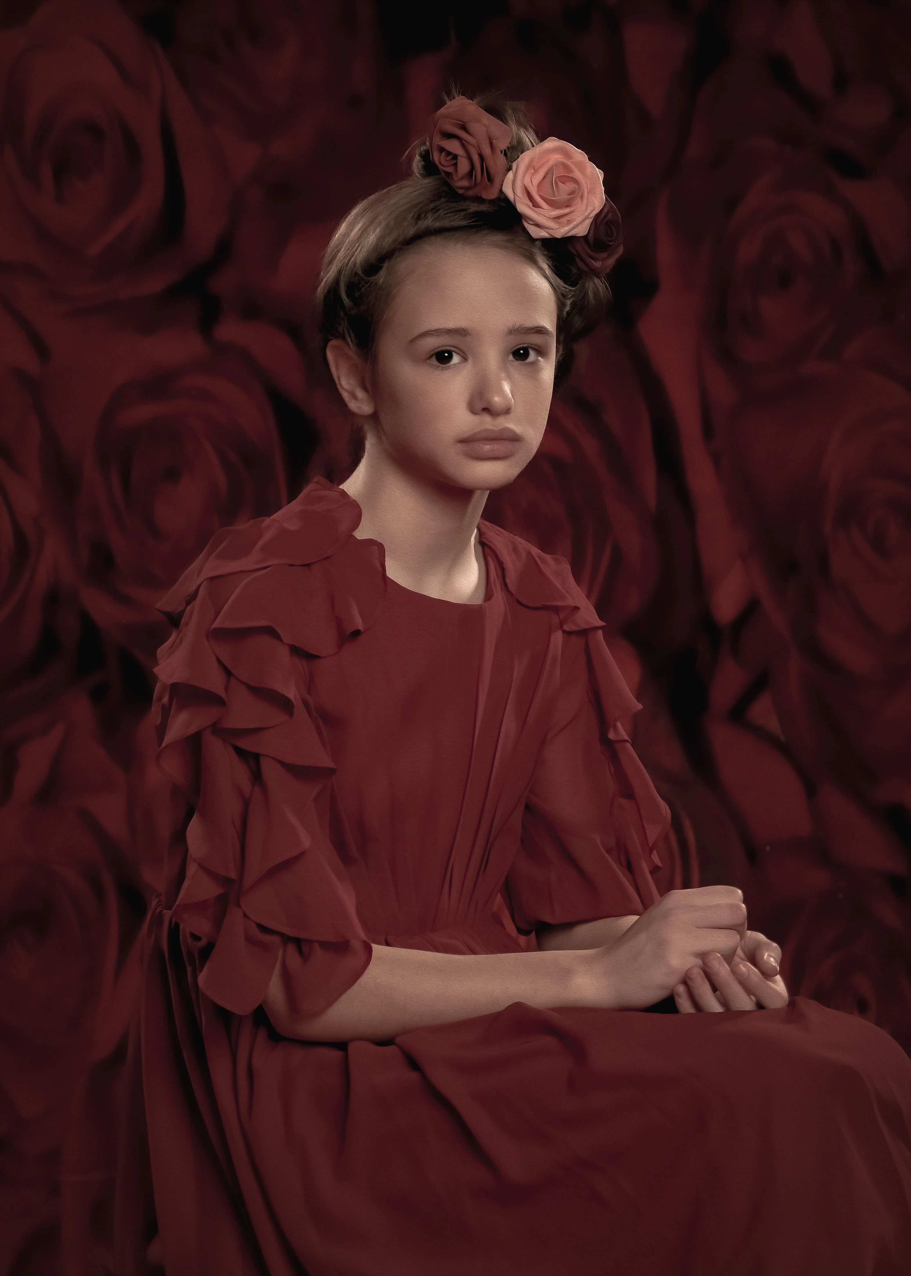 Kate Red Roses Flower Photography Wedding Backgrounds - Image 4