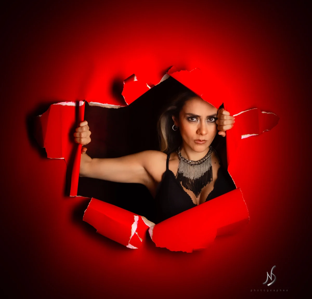 Kate Scarlet Red Seamless Paper Backdrop for Photography - Image 6