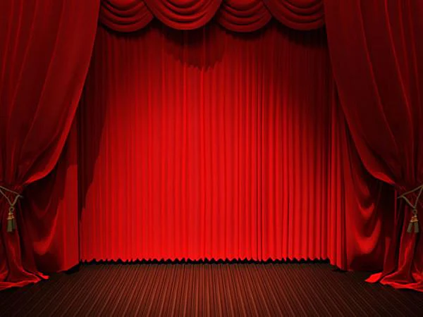 Kate Red Stage Curtain Backdrops Light Backdrop for Studio