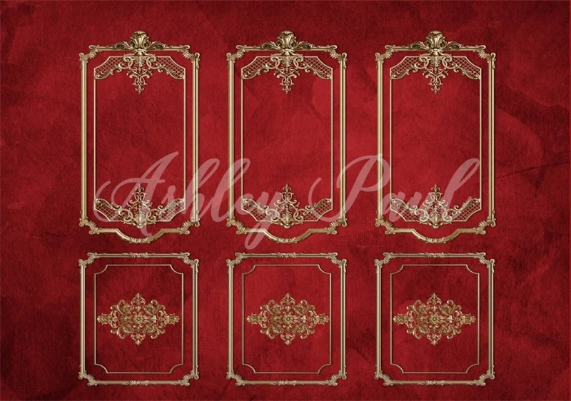 Kate Red Wall Queen Backdrop Designed by Ashley Paul - Image 3