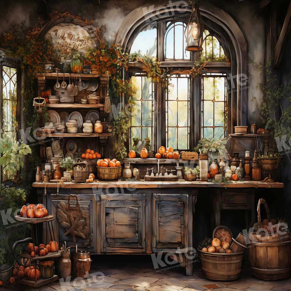 Kate Retro Autumn Painted Kitchen Backdrop Designed by Emetselch - Image 7