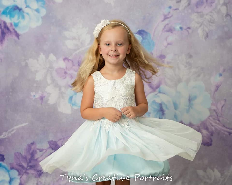 Kate Retro Blurry Bokeh Purple Flowers Backdrop for Photography Designed by JFCC - Image 5
