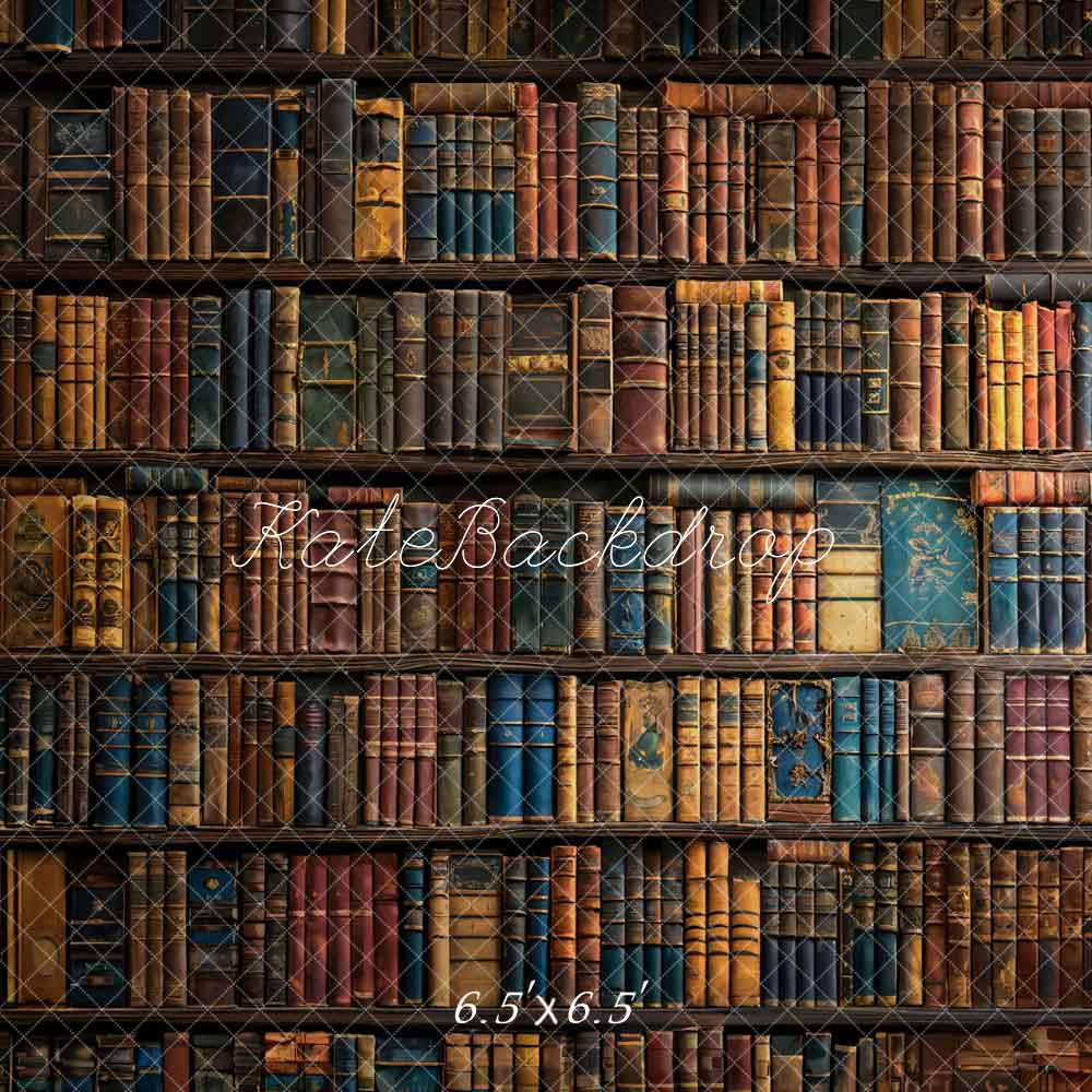 Kate Retro Books Wall Backdrop Designed by Chain Photography - Image 3