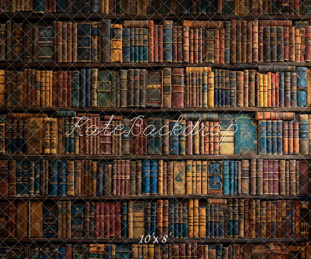 Kate Retro Books Wall Backdrop Designed by Chain Photography - Image 5