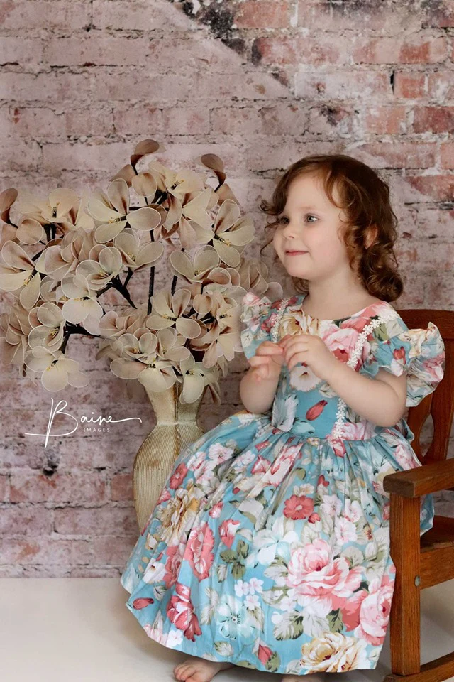 Kate Retro Brickstairs Backdrop for Photography Designed by Erin Larkins - Image 5