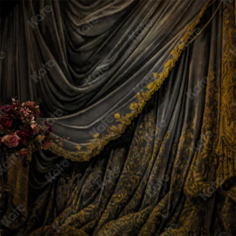Kate Retro Classical Court Style Warm Color Backdrop Designed by Thousand Words Photography - Image 5