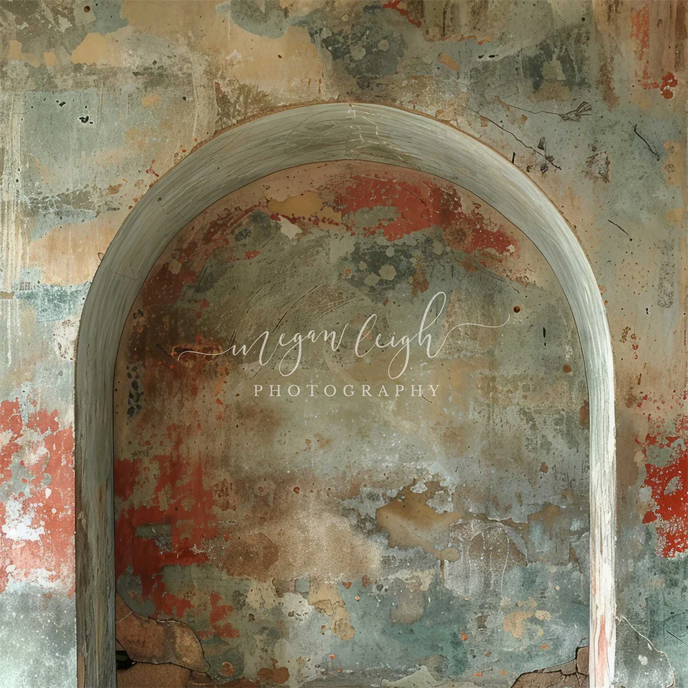 Kate Retro Colorful Graffiti Arch Wall Backdrop Designed by Megan Leigh Photography - Image 3