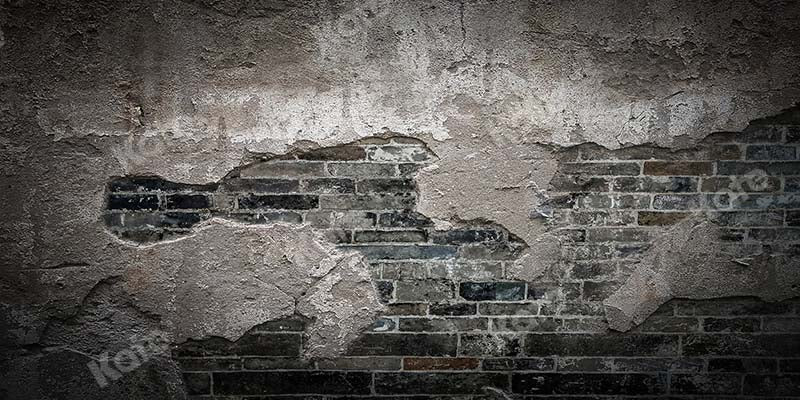 Kate Retro Dark Brick Dark Wall Backdrop for photography - Image 3