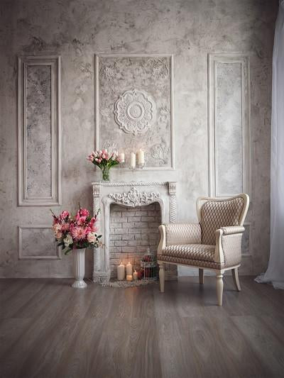 Kate Retro European Living Room castle Building Wall Floor Backdrops for Wedding Photography - Image 2