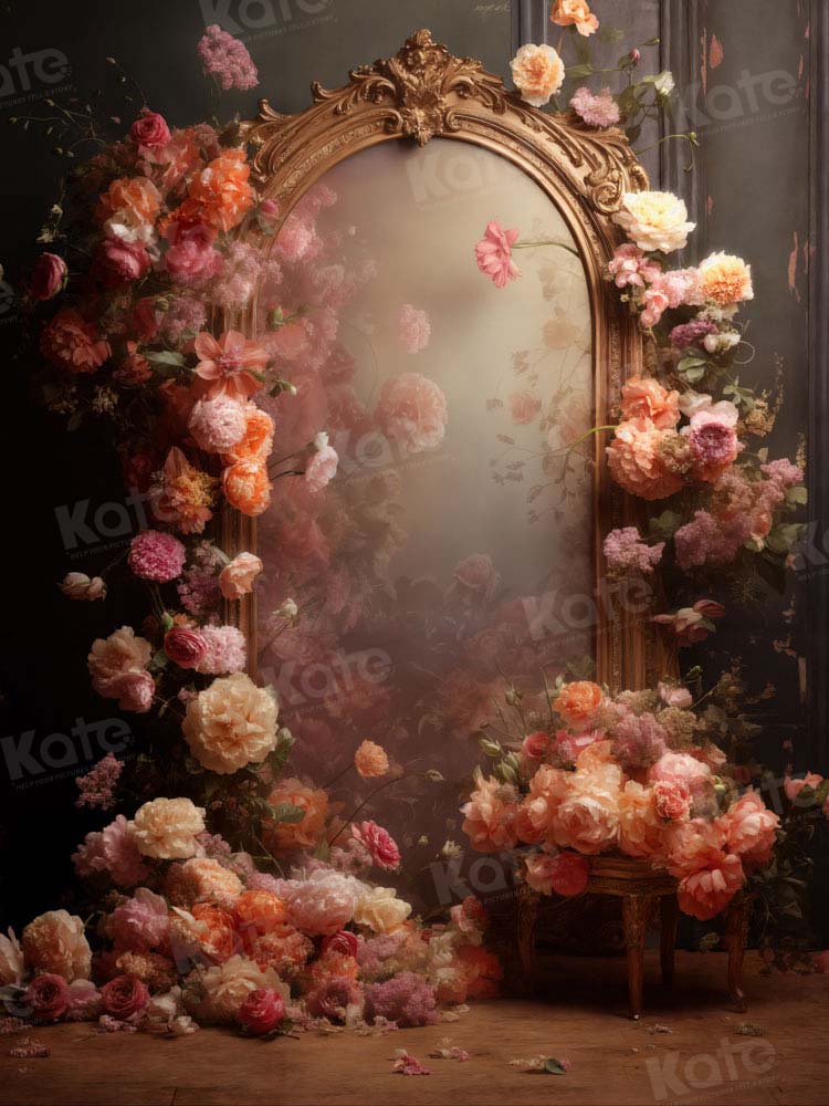 Kate Retro Flower Mirror Backdrop Designed by Chain Photography - Image 5