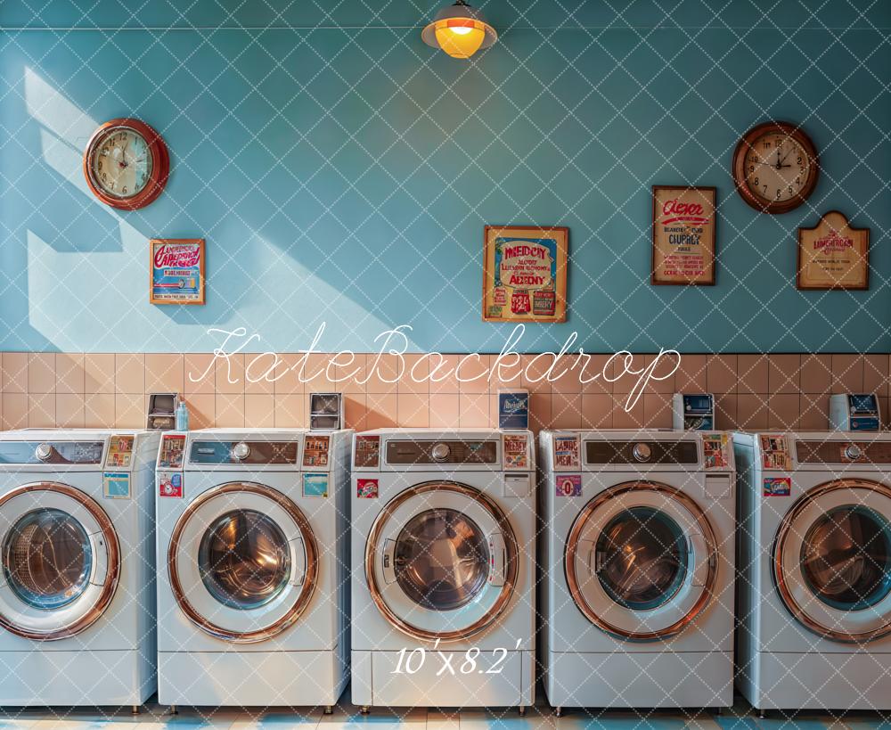 Kate Retro Laundry Room Sunlight Backdrop Designed by Emetselch - Image 5