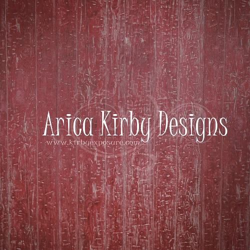 Kate Retro Red Wood Wall Backdrop designed by Arica Kirby - Image 2