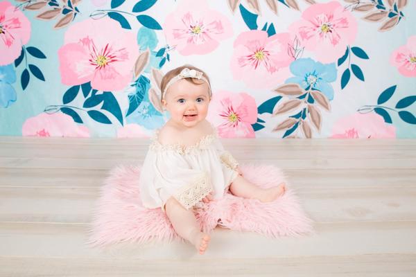 Kate Retro Spring Flowers Backdrop for Photography Designed by JFCC - Image 6