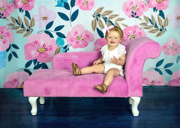 Kate Retro Spring Flowers Backdrop for Photography Designed by JFCC - Image 7