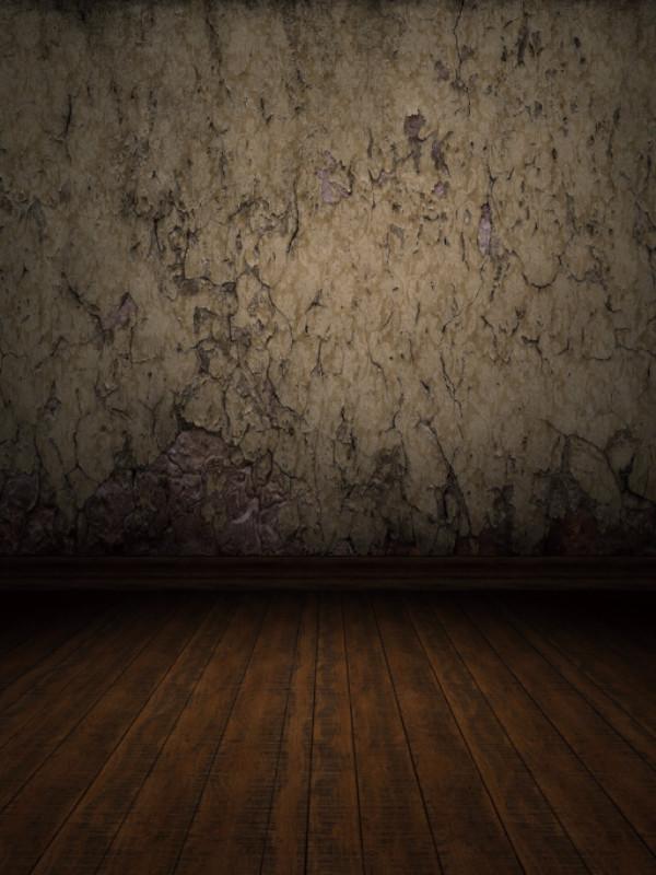 Kate Retro Style Broken Dark Concrete Wall Backdrops