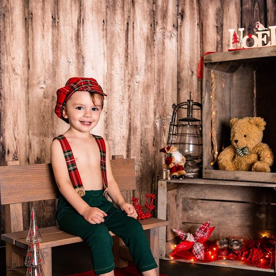 Kate Retro Style Dark Brown Wood Wall Backdrops - Image 3
