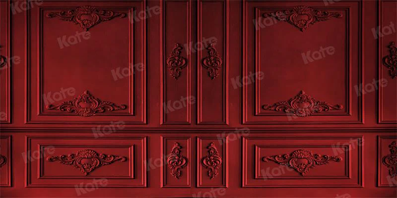 Kate Retro Vintage Dark Red Wall Backdrop for Photography - Image 8
