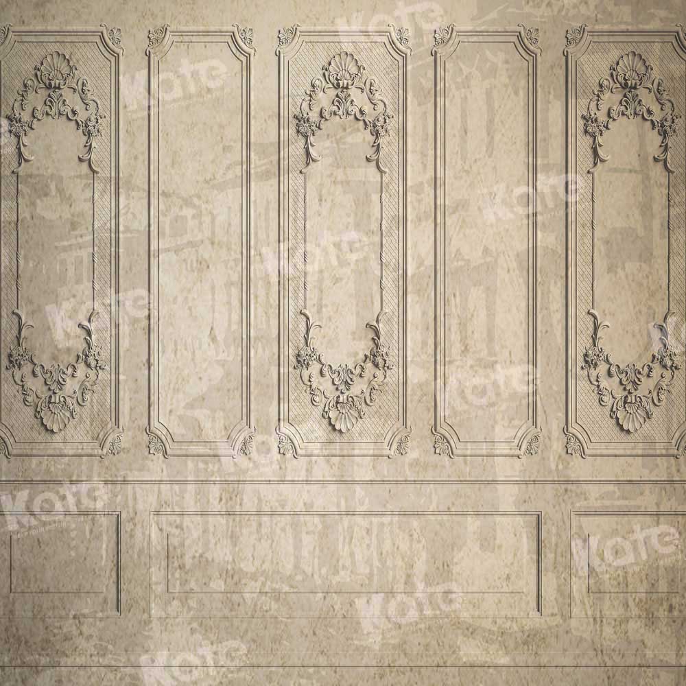 Kate Retro Vintage Wall Beige Backdrop Designed by Chain Photography - Image 3