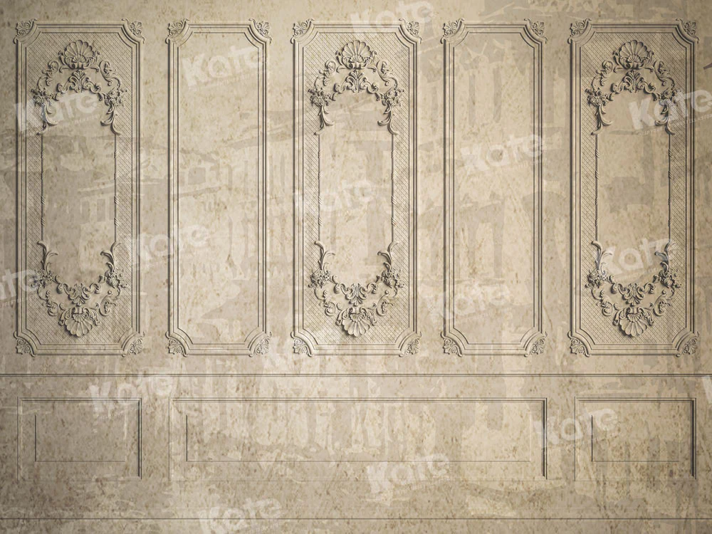 Kate Retro Vintage Wall Beige Backdrop Designed by Chain Photography - Image 4