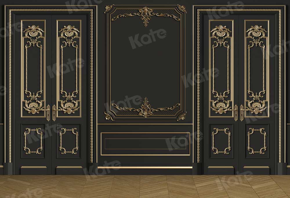 Kate Retro Wall Gold And Black Backdrop for Photography - Image 2