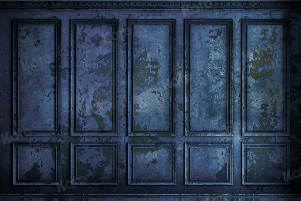 Kate Retro Wall Old Blue Backdrop Designed by Chain Photography - Image 5