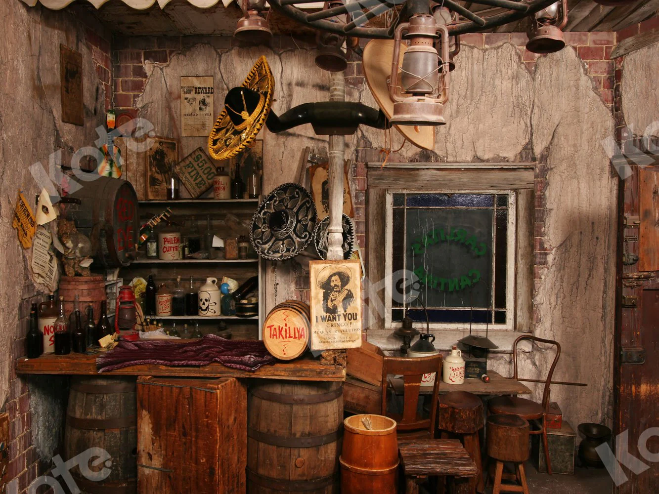 Kate Retro western Cowboy Backdrop Designed By JS Photography - Image 2