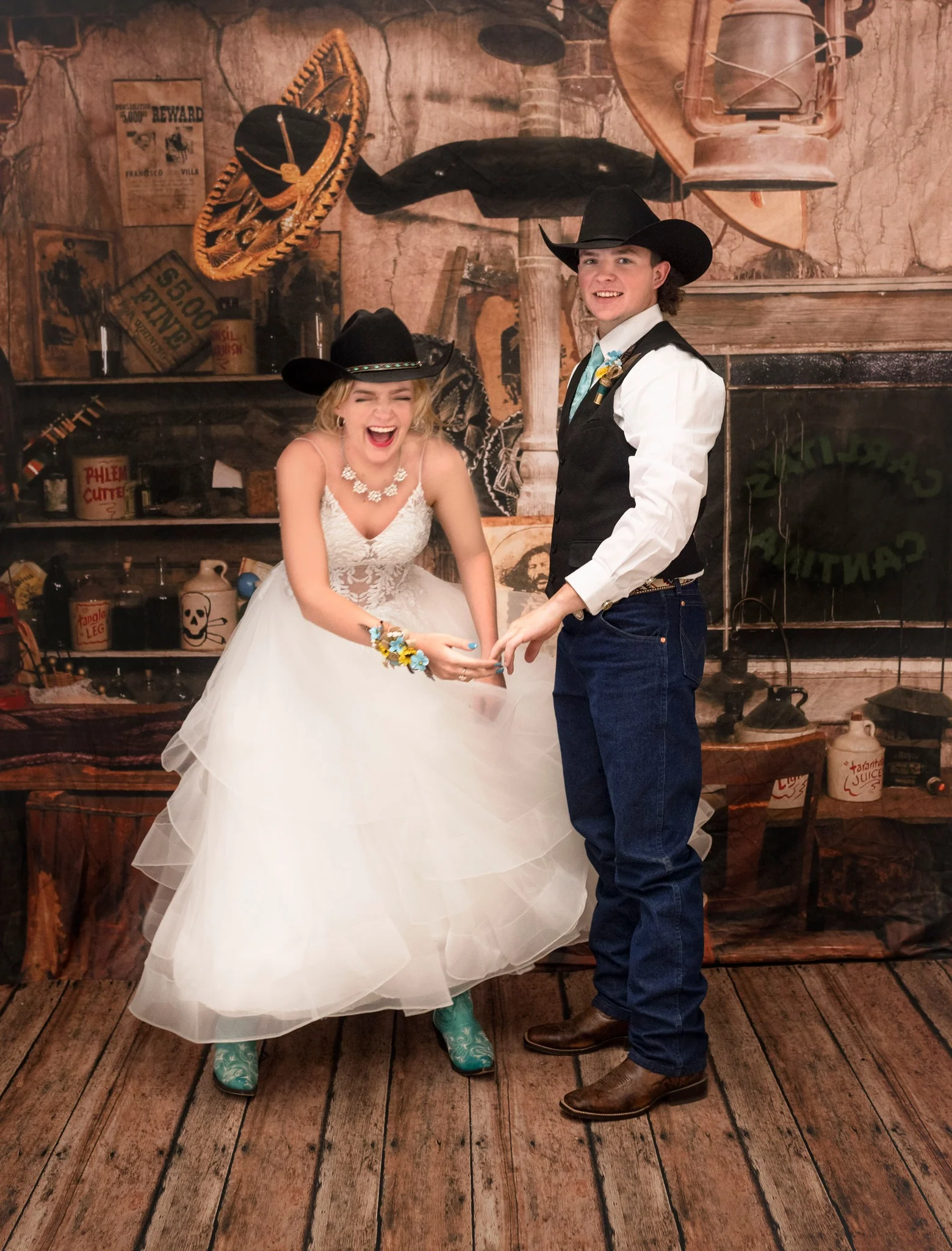 Kate Retro western Cowboy Backdrop Designed By JS Photography - Image 5