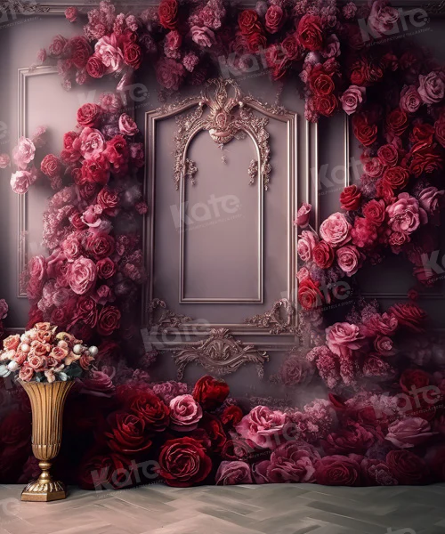 Kate Romantic Rose Flower Vintage Wall Backdrop for Photography - Image 5