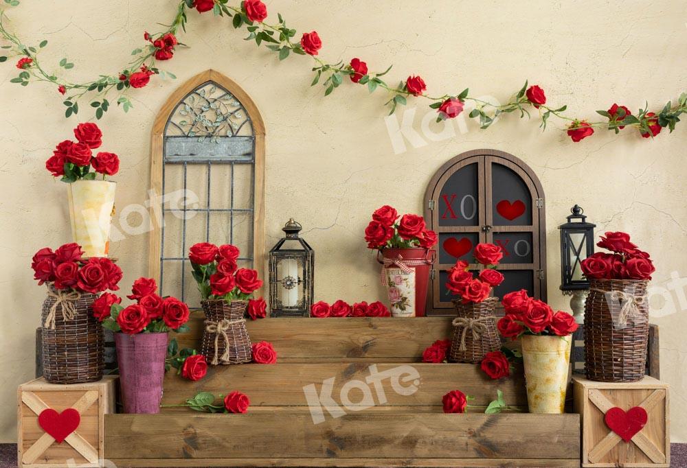 Kate Romantic Valentine's Day Rose Backdrop Designed by Emetselch - Image 2