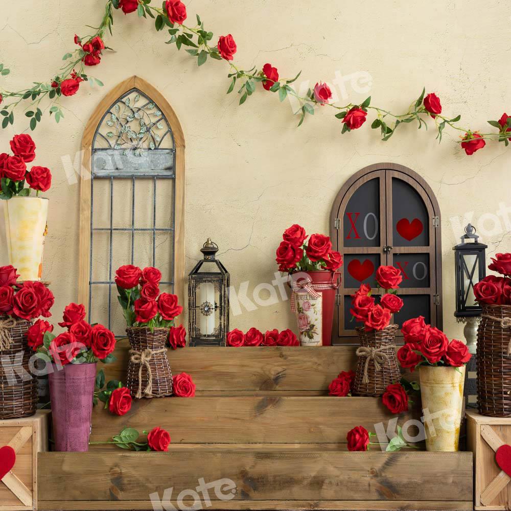 Kate Romantic Valentine's Day Rose Backdrop Designed by Emetselch - Image 7