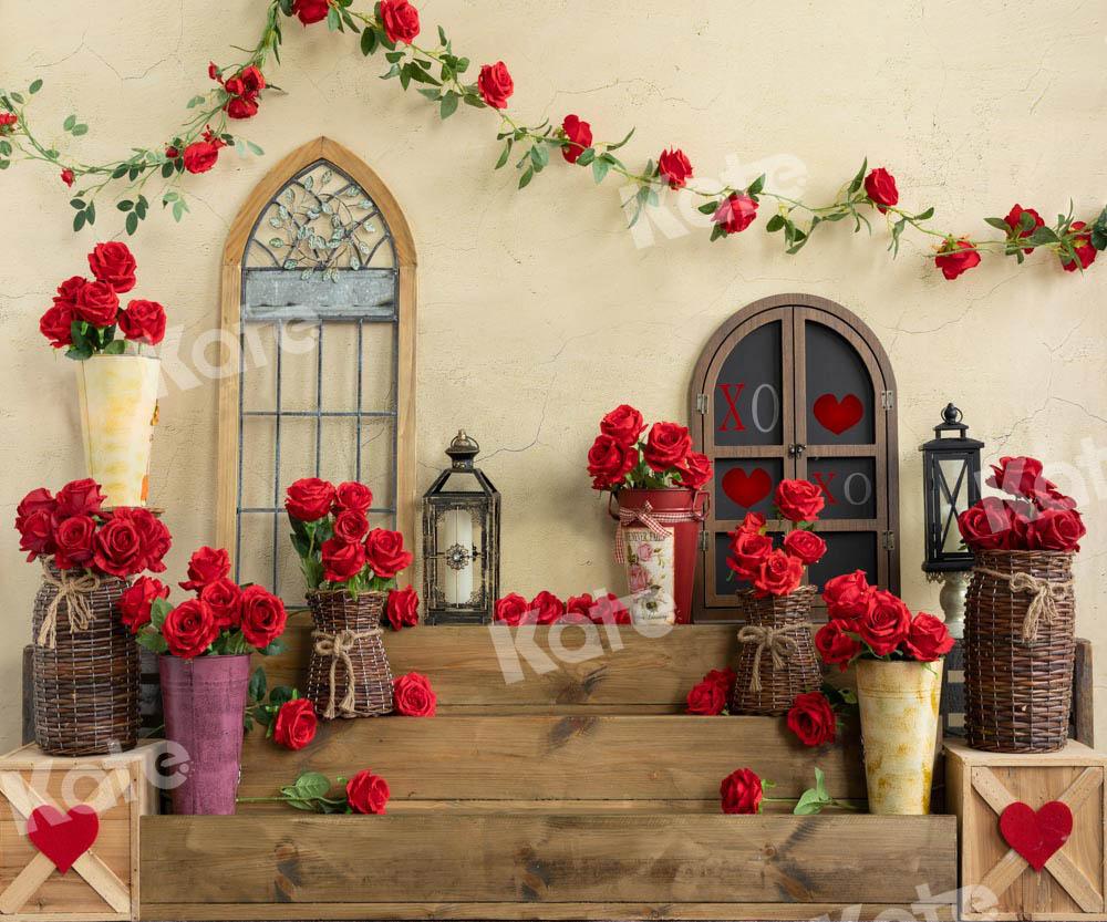 Kate Romantic Valentine's Day Rose Backdrop Designed by Emetselch - Image 8
