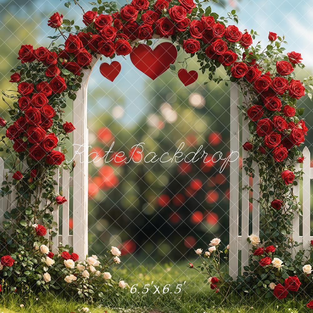 Kate Valentine Rose Arch Romantic Garden Backdrop Designed by Emetselch - Image 2