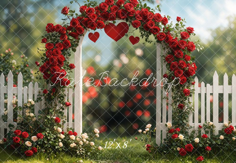 Kate Valentine Rose Arch Romantic Garden Backdrop Designed by Emetselch - Image 6
