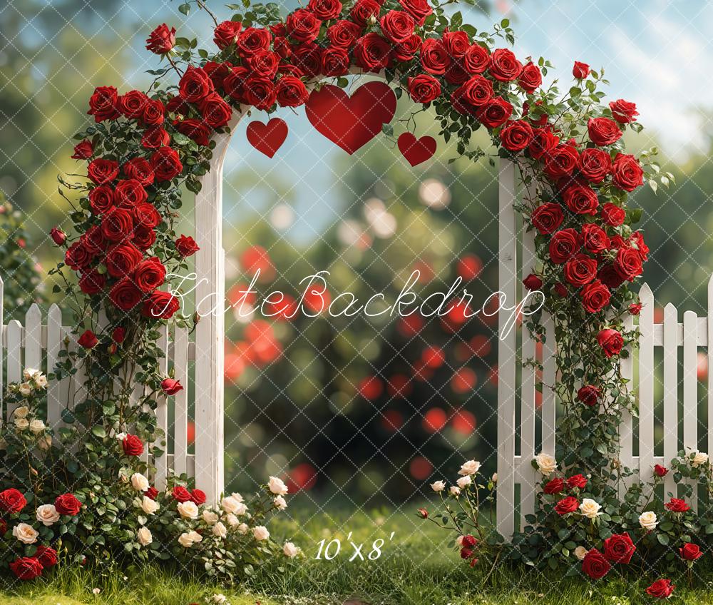 Kate Valentine Rose Arch Romantic Garden Backdrop Designed by Emetselch - Image 7