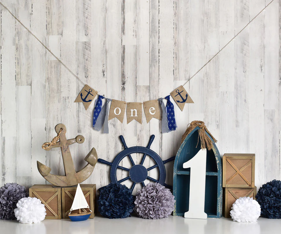 Kate Summer Sailor Children 1st Birthday Backdrop Designed by Mandy Ringe Photography - Image 7