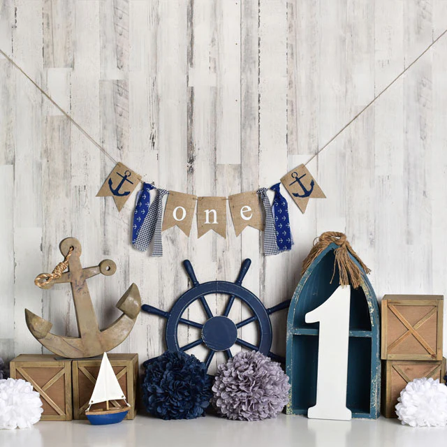 Kate Summer Sailor Children 1st Birthday Backdrop Designed by Mandy Ringe Photography - Image 8