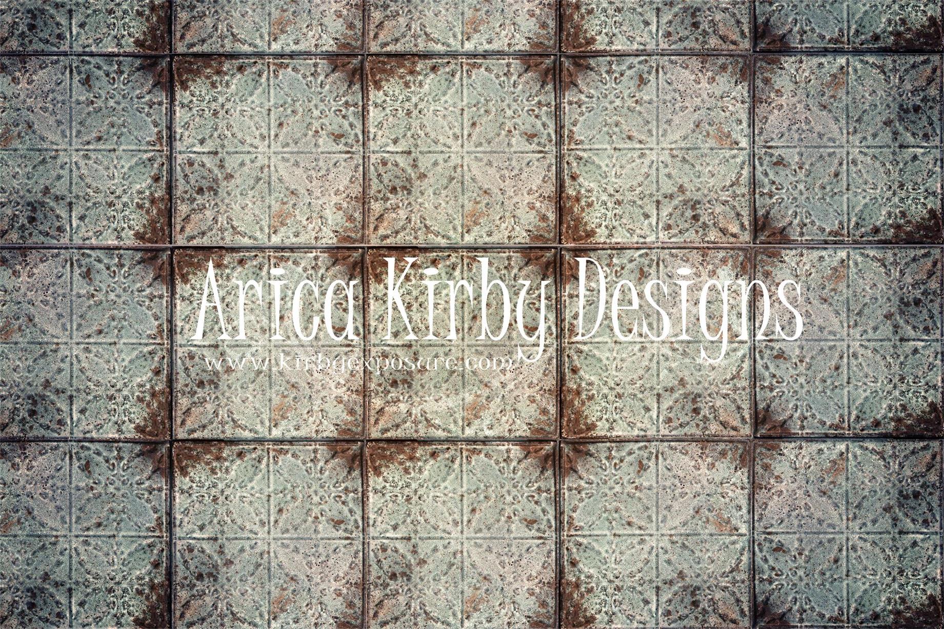 Kate Rusted White Tiles Backdrop Designed By Arica Kirby - Image 2