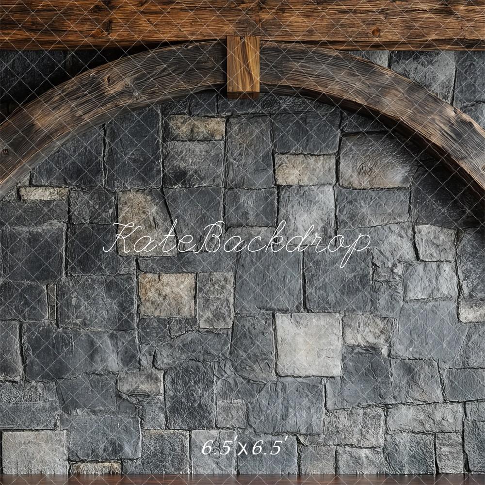 Kate Rustic Arch Stone Wall Backdrop Designed by Mini MakeBelieve - Image 2