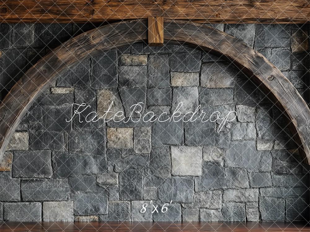 Kate Rustic Arch Stone Wall Backdrop Designed by Mini MakeBelieve - Image 3