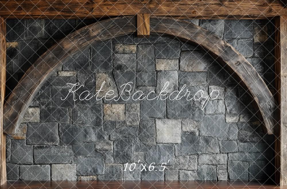Kate Rustic Arch Stone Wall Backdrop Designed by Mini MakeBelieve - Image 4