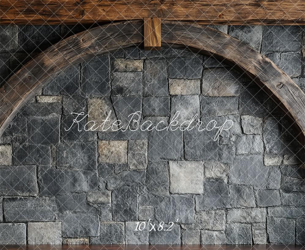 Kate Rustic Arch Stone Wall Backdrop Designed by Mini MakeBelieve - Image 5