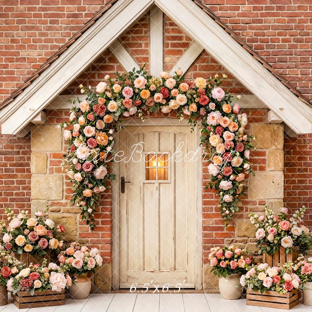 Kate Garland Rustic Brick House Backdrop Designed by Patty Robert - Image 2