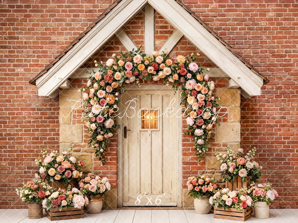 Kate Garland Rustic Brick House Backdrop Designed by Patty Robert - Image 3
