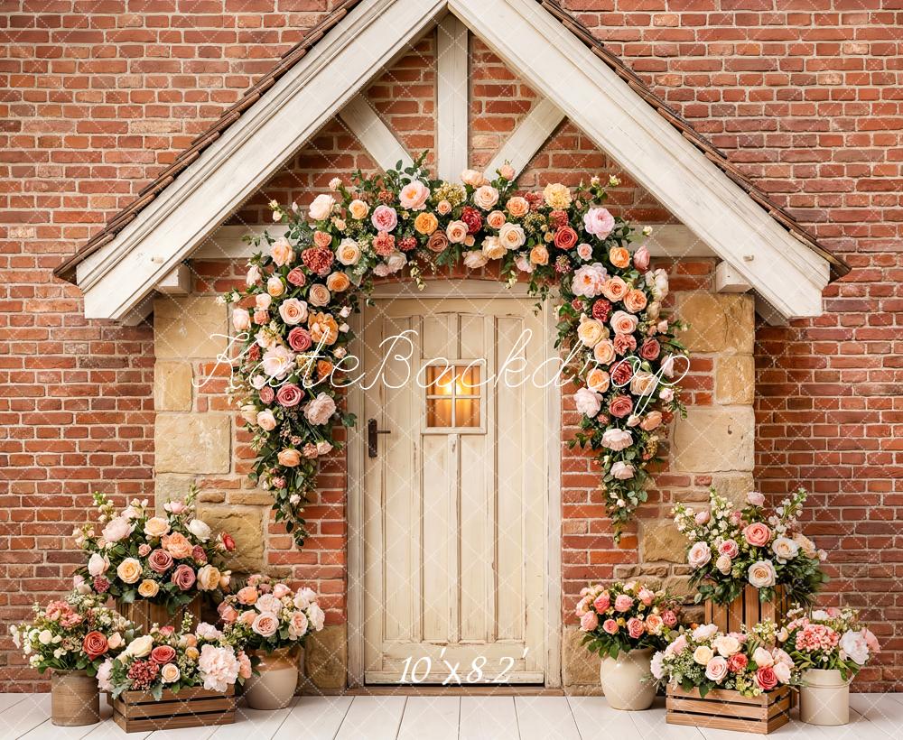 Kate Garland Rustic Brick House Backdrop Designed by Patty Robert - Image 6