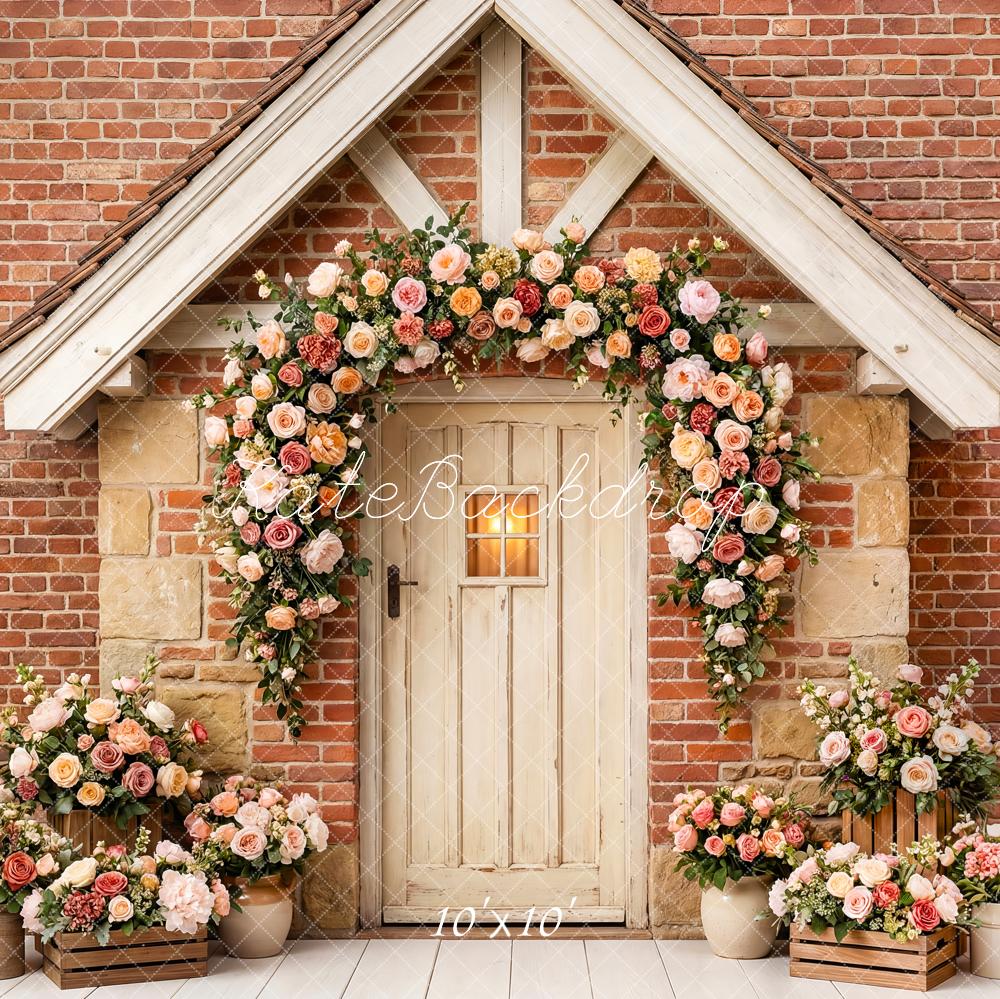 Kate Garland Rustic Brick House Backdrop Designed by Patty Robert - Image 7