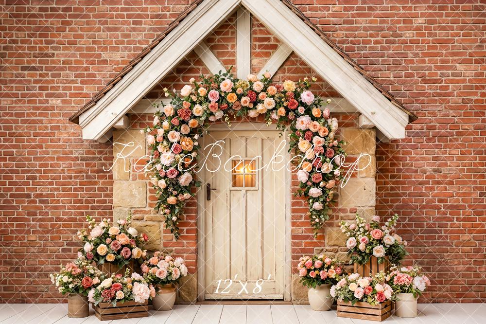 Kate Garland Rustic Brick House Backdrop Designed by Patty Robert - Image 8