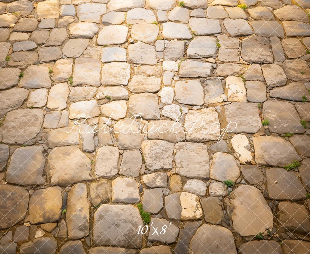 Kate Rustic Cobblestone Floor Fleece Backdrop Designed by Emetselch - Image 3