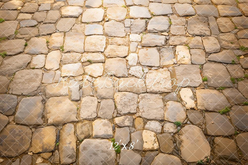 Kate Rustic Cobblestone Floor Fleece Backdrop Designed by Emetselch - Image 4